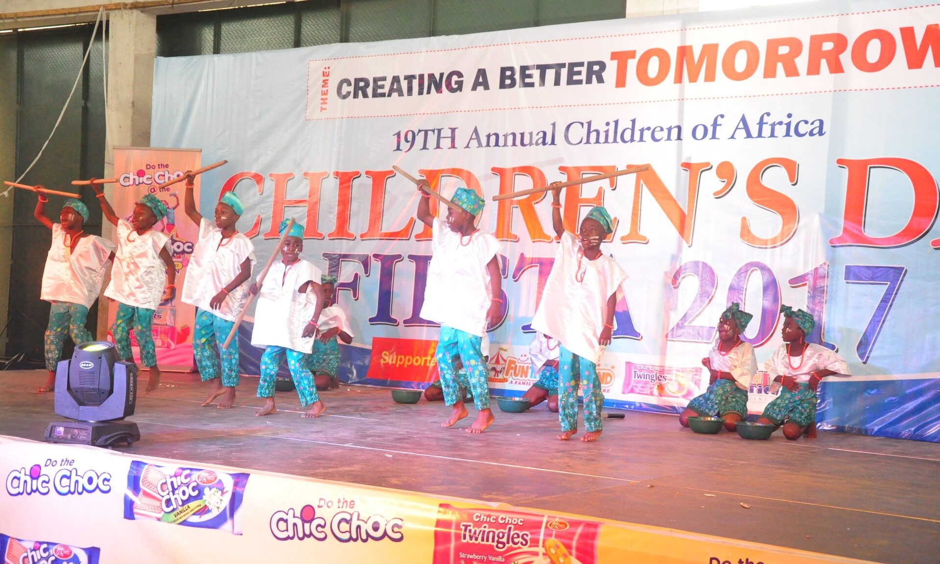 children dancing on stage