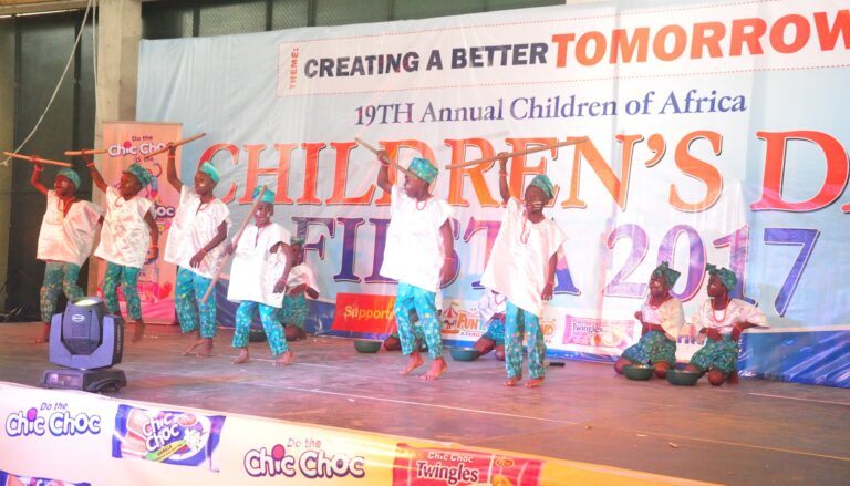 children dancing on stage